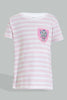 Redtag-Assorted-2Pk-Robot-Printed-Nightsuit-Colour:Assorted,-Filter:Girls-(2-to-8-Yrs),-Girls-Pyjama-Sets,-New-In,-New-In-GIR,-Non-Sale,-Section:Kidswear,-W21A-Girls-2 to 8 Years