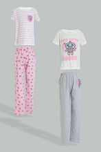 Load image into Gallery viewer, Redtag-Assorted-2Pk-Robot-Printed-Nightsuit-Colour:Assorted,-Filter:Girls-(2-to-8-Yrs),-Girls-Pyjama-Sets,-New-In,-New-In-GIR,-Non-Sale,-Section:Kidswear,-W21A-Girls-2 to 8 Years
