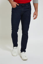 Load image into Gallery viewer, Dark Wash 5-Pockets Slim Fit Jean
