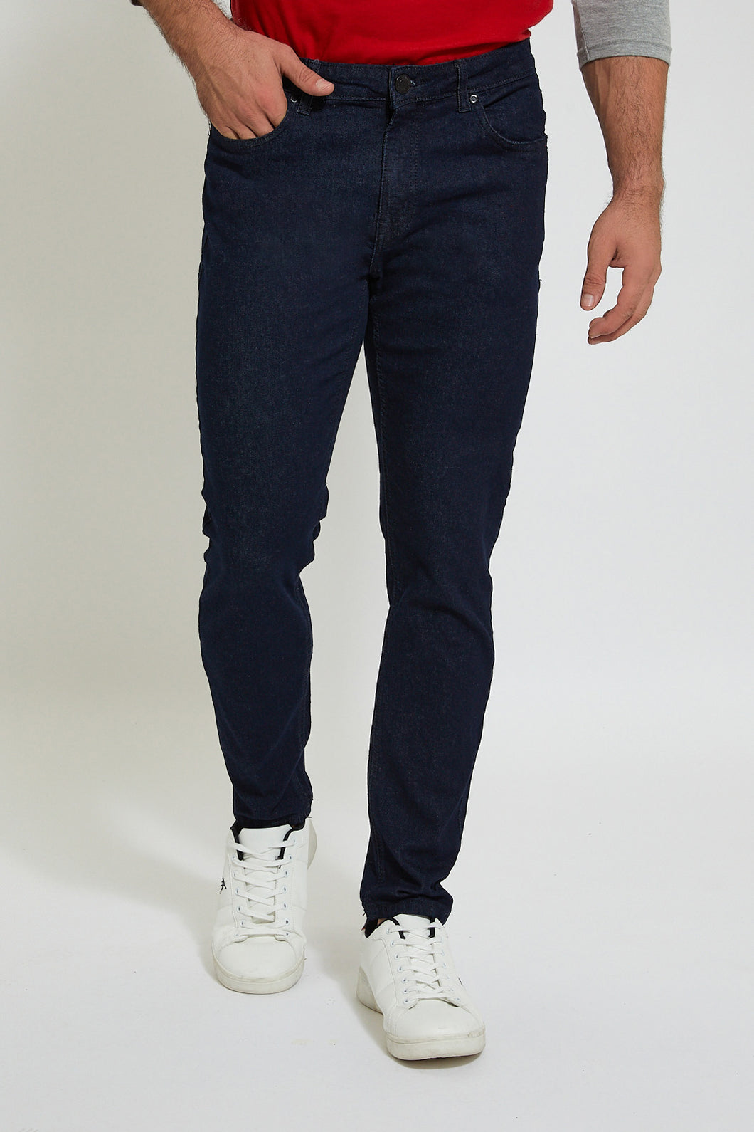 Dark Wash 5-Pockets Slim Fit Jean