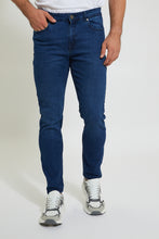 Load image into Gallery viewer, Indigo Mid Wash 5-Pockets Slim Fit Jean
