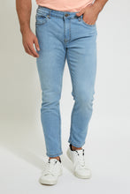 Load image into Gallery viewer, Blue 5-Pockets Slim Fit Jean
