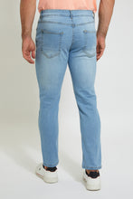 Load image into Gallery viewer, Blue 5-Pockets Slim Fit Jean
