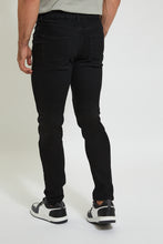 Load image into Gallery viewer, Black 5-Pockets Slim Fit Jean
