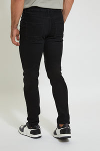 Black 5-Pockets Slim Fit Jean