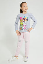 Load image into Gallery viewer, Redtag-Assorted-2Pk-Printed-Active-Pant-Joggers-Girls-2 to 8 Years
