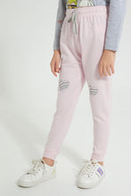 Load image into Gallery viewer, Redtag-Assorted-2Pk-Printed-Active-Pant-Joggers-Girls-2 to 8 Years
