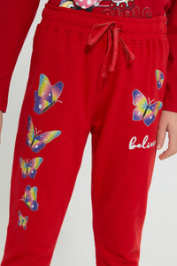 Redtag-Assorted-2Pk-Printed-Active-Pant-Joggers-Girls-2 to 8 Years