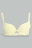 Redtag-Peach-Floral-Printed/Blue/Pale-Yellow-Plain-Plunge-Bra-(3-Pack)-Plunge-Bras-Women's-