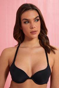 Redtag-Pale-Grey-Floral-Printed/Grey/Blush-Plain-Plunge-Bra-(3-Pack)-Plunge-Bras-Women's-