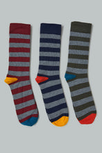 Load image into Gallery viewer, Assorted Striped Socks (Pack of 3)
