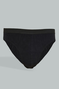 Black Knitted Briefs (Pack Of 2)