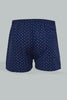 White/Navy Printed Cotton Boxers (Pack Of 2)