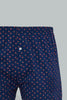 White/Navy Printed Cotton Boxers (Pack Of 2)