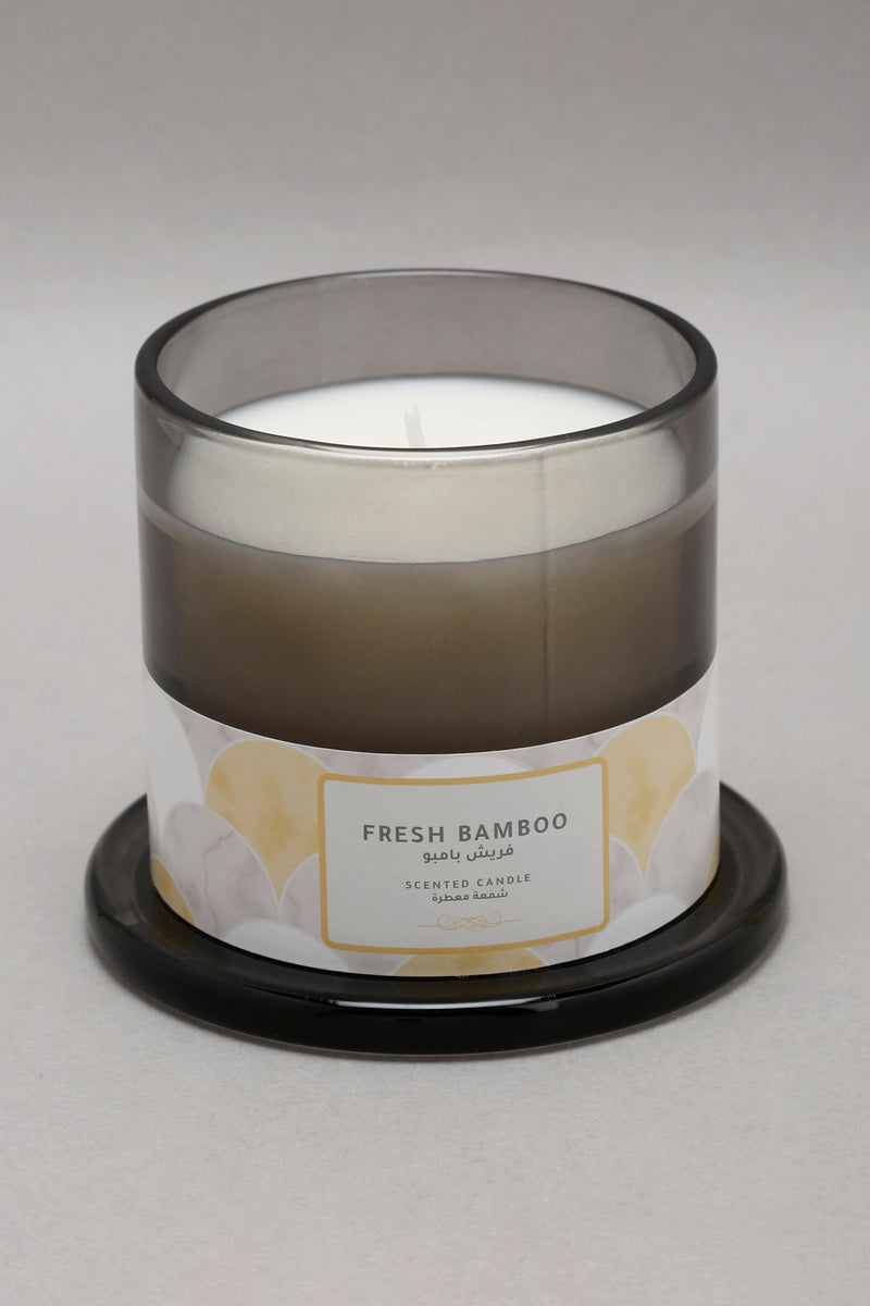 Grey Fresh Bamboo Jar Candle