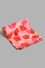 Load image into Gallery viewer, Redtag-Pink-Floral-Printed-Single-Fleece-Blanket-Blankets-Home-Bedroom-
