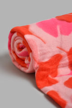 Load image into Gallery viewer, Redtag-Pink-Floral-Printed-Single-Fleece-Blanket-Blankets-Home-Bedroom-

