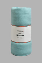 Load image into Gallery viewer, Redtag-Teal-Fleece-Single-Blanket-Blankets-Home-Bedroom-
