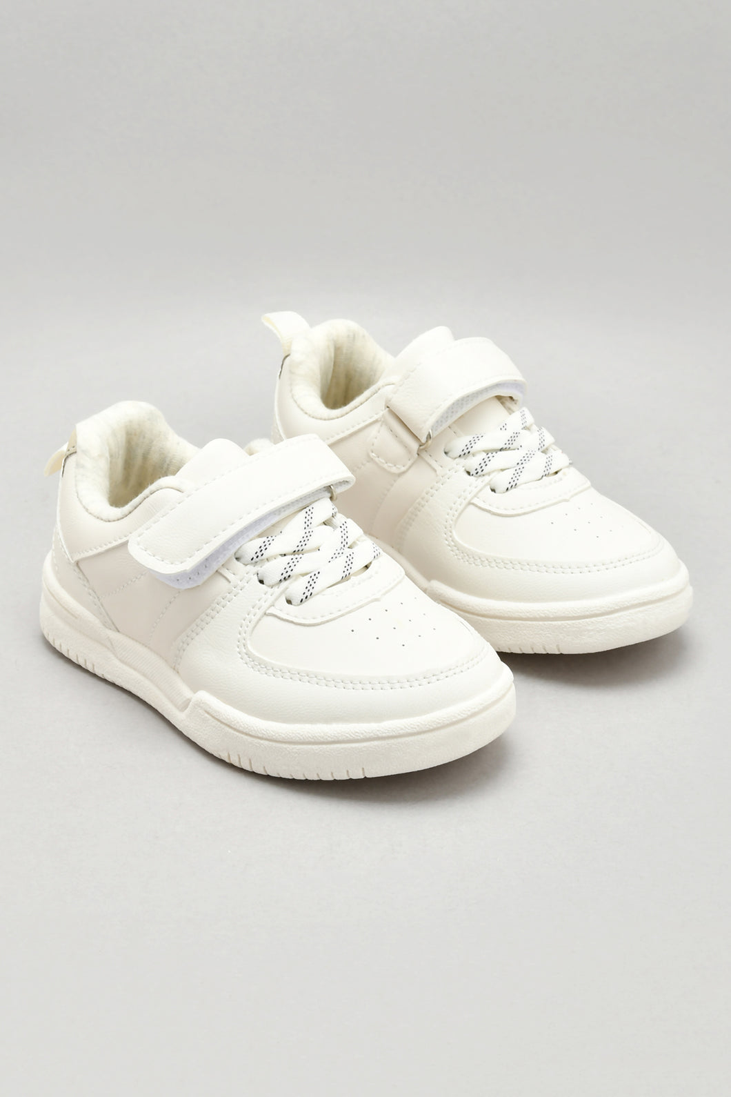 Ivory Velcro Strap Sneaker