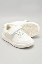 Load image into Gallery viewer, Ivory Velcro Strap Sneaker
