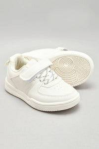 Ivory Velcro Strap Sneaker