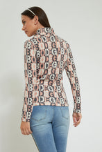 Load image into Gallery viewer, Redtag-Pink--Printed-High-Neck-Top-Tops-Women&#39;s-
