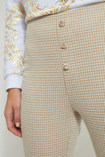 Load image into Gallery viewer, Beige Checkered Trouser With Buttons
