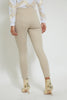 Beige Checkered Trouser With Buttons