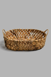 Redtag-Beige-Oval-Laundry-Basket-(Medium)-Laundry-Baskets-Home-Bathroom-