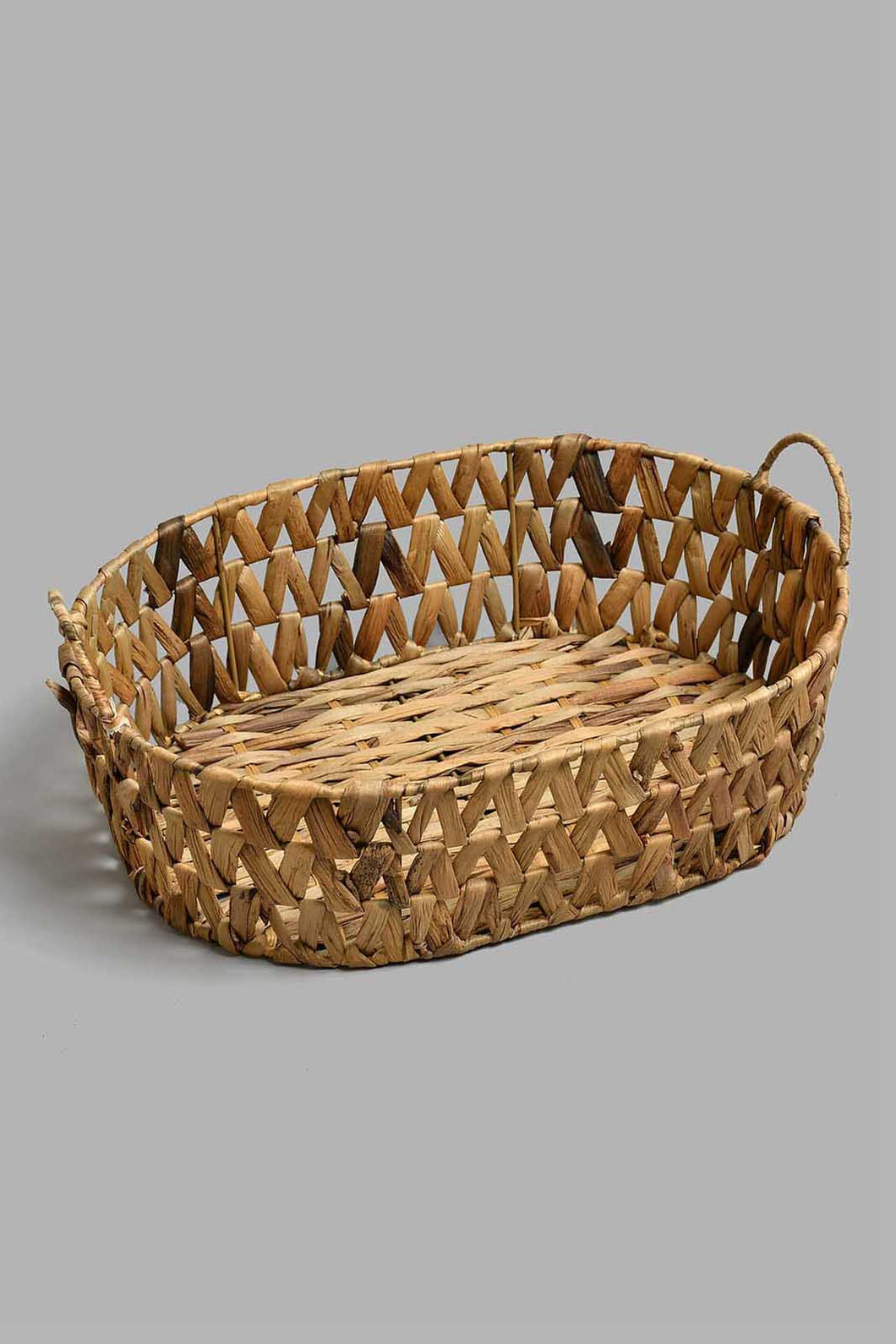 Redtag-Beige-Oval-Laundry-Basket-(Large)-Laundry-Hampers-Home-Bathroom-