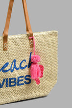 Load image into Gallery viewer, Redtag-Beige-Weaves-Beach-Bag-Beach-Bags-Women-
