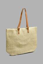 Load image into Gallery viewer, Redtag-Beige-Weaves-Beach-Bag-Beach-Bags-Women-
