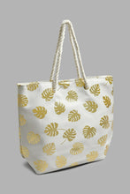 Load image into Gallery viewer, Redtag-White-Printed-Beach-Bag-Beach-Bags-Women-
