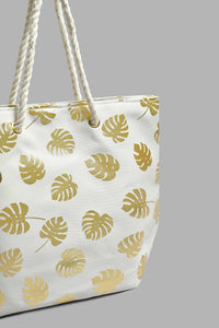 Redtag-White-Printed-Beach-Bag-Beach-Bags-Women-