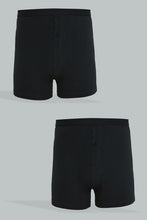 Load image into Gallery viewer, Black Loose Fit Boxer (Pack of 2)
