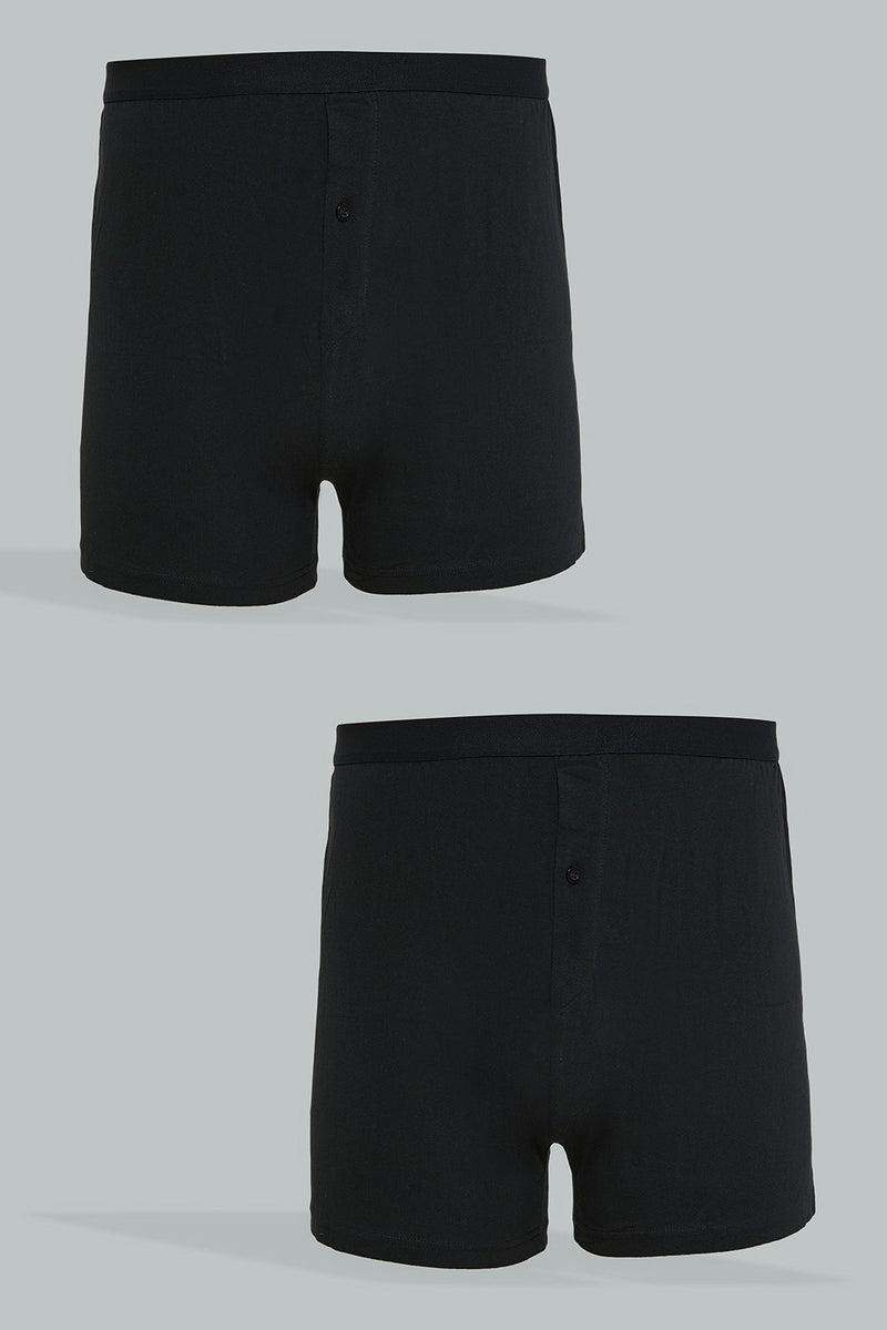 Black Loose Fit Boxer (Pack of 2)