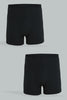 Black Loose Fit Boxer (Pack of 2)