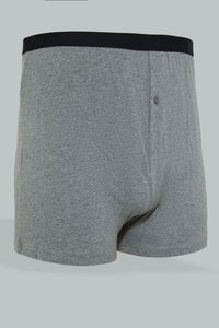 Grey Loose Fit Boxer (Pack of 2)