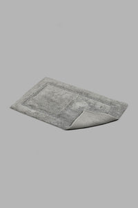 Redtag-Grey-Tufted-Bath-Mat-Bathmats-Home-Bathroom-