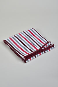 Pink Stripe Bath Towel