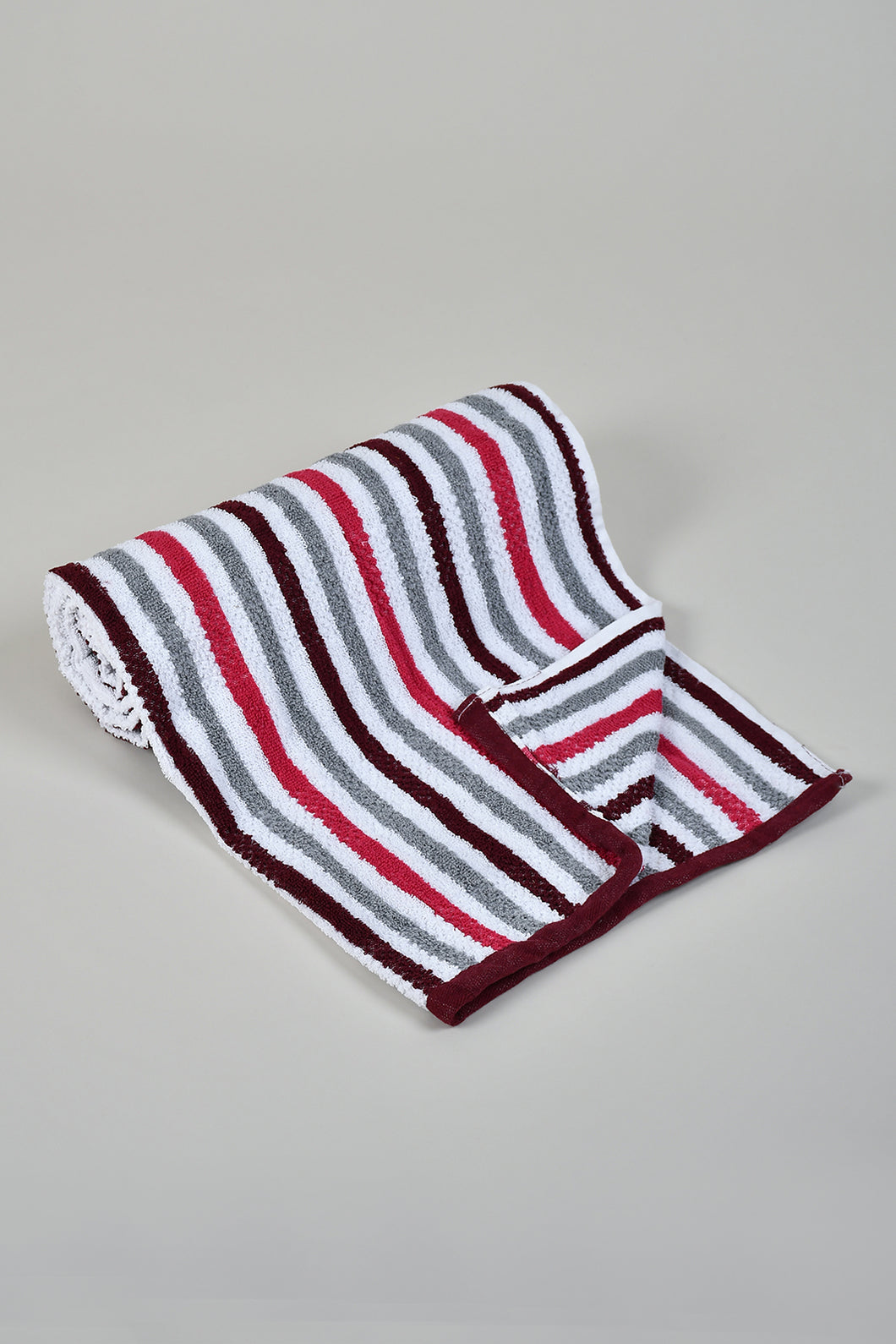 Pink Stripe Bath Towel