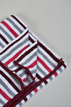 Load image into Gallery viewer, Pink Stripe Bath Towel
