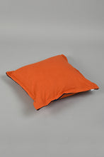 Load image into Gallery viewer, Rust Cushion With Navy Edge
