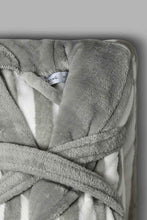 تنزيل الصورة على معرض الصور، Redtag-Grey-Ultra-Soft-Bathrobe-Bathrobes-Home-Bathroom-
