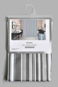 Redtag-Grey-Shower-Curtain-Colour:Grey,-Filter:Home-Bathroom,-HMW-BAC-Shower-Curtains,-New-In,-New-In-HMW-BAC,-Non-Sale,-Section:Homewares,-W21B-Home-Bathroom-