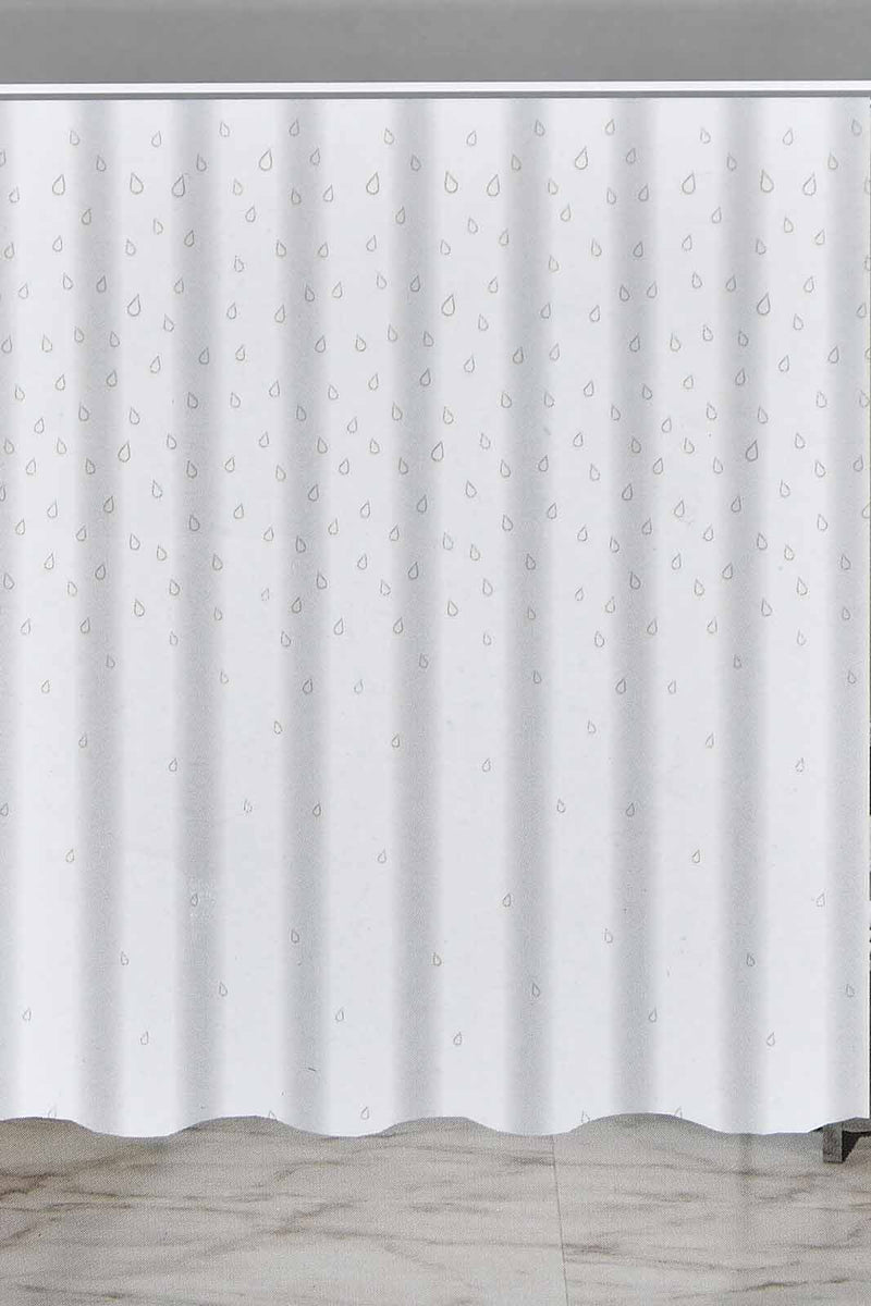 Redtag-Light-Grey-Shower-Curtain-Colour:Grey,-Filter:Home-Bathroom,-HMW-BAC-Shower-Curtains,-New-In,-New-In-HMW-BAC,-Non-Sale,-Section:Homewares,-W21B-Home-Bathroom-