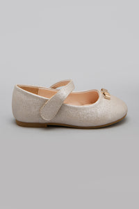 Gold Bow Trim Ballerina