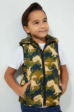 Load image into Gallery viewer, Redtag-Navy-Dino-Print-Gilet-Boys-Jackets,-Colour:Navy,-Filter:Boys-(2-to-8-Yrs),-New-In,-New-In-BOY,-Non-Sale,-Section:Kidswear,-W21A-Boys-
