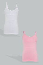 Load image into Gallery viewer, Pink/White Vest (Pack of 2)
