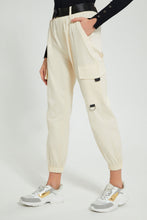 تنزيل الصورة على معرض الصور، Redtag-Ivory-Belted-Cargo-Jean-Jeans-Baggy-Fit-Women&#39;s-
